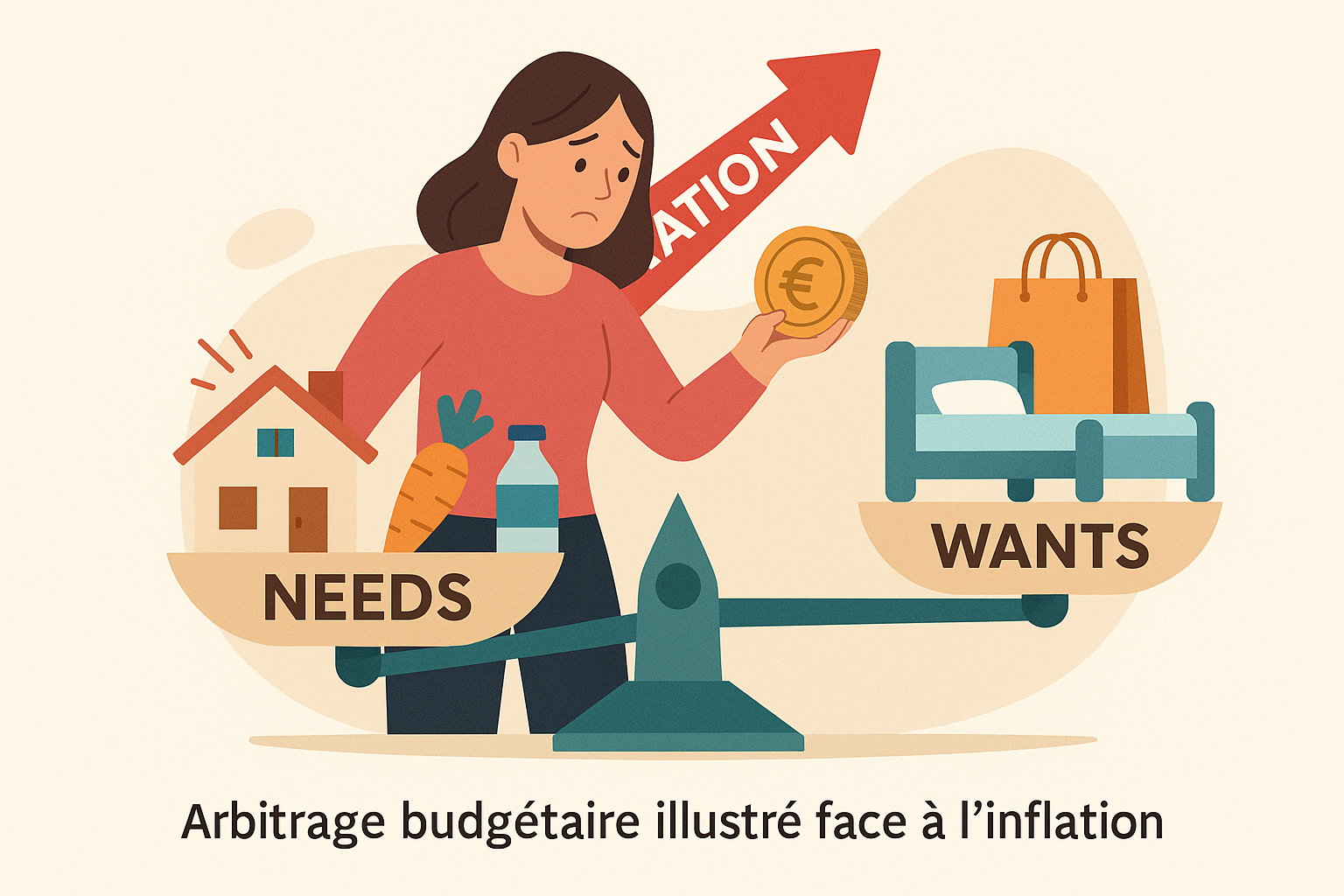 Inflation 7 gestes concrets : illustration arbitrage budgétaire face à l'inflation