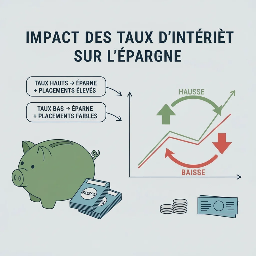 Impact des taux d’intérêt sur comptes d’épargne et placements financiers